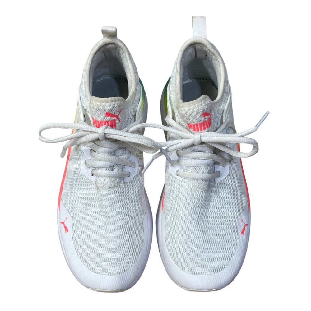 PUMA Childs Pacer Next Cage Sneaker Neon 6C (Women's 8) Running Shoe - Picture 3 of 11